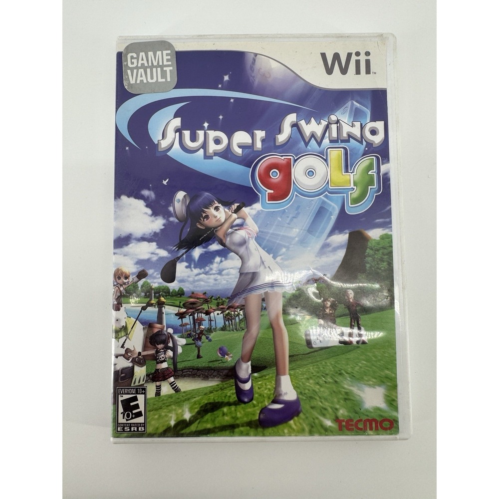 Super Swing Golf Nintendo Wii Tecmo With Manual CIB